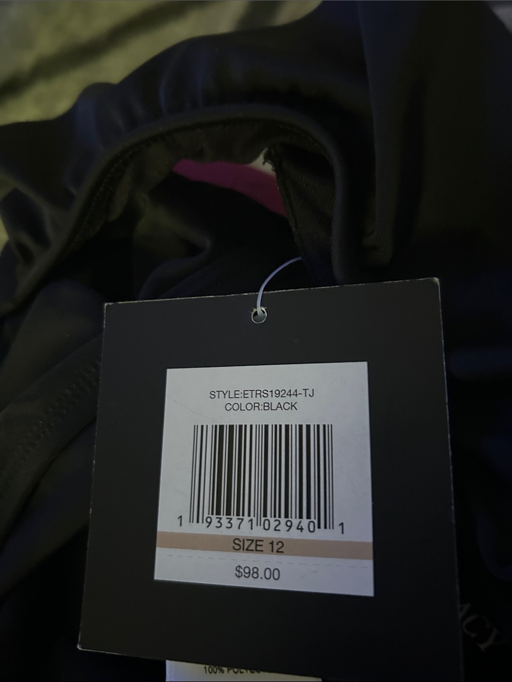 Ellen Tracy Black One-Piece Swimsuit